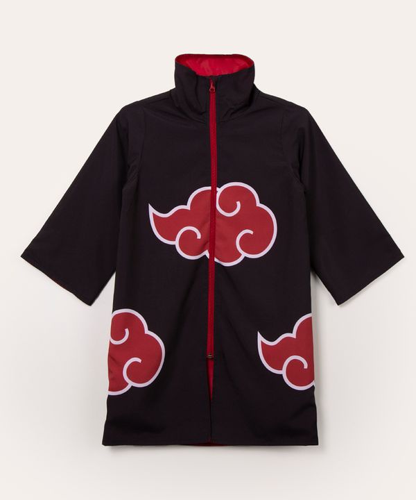 capa infantil manga longa naruto preto 6