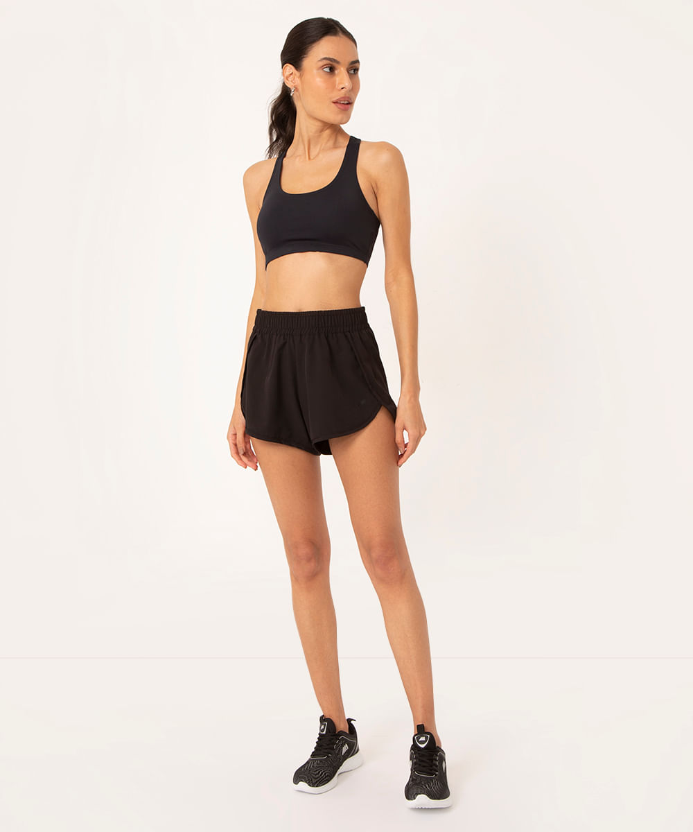 short running básico esportivo ace preto