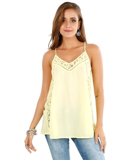 Regata-com-Renda-Amarelo-Claro-8133881-Amarelo_Claro_1 Regata-com-Renda-Amarelo-Claro-8133881-Amarelo_Claro_1