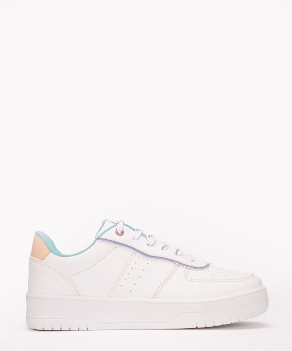 tênis casual candy color azul turquesa 34