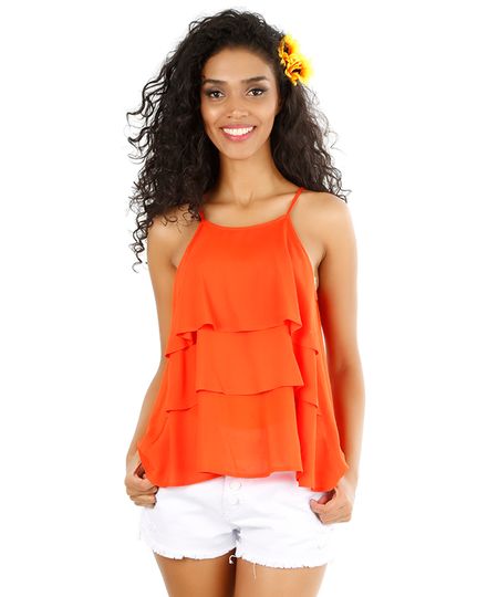 Regata-Blue-Man-com-Babados-Laranja-8104217-Laranja_1 Regata-Blue-Man-com-Babados-Laranja-8104217-Laranja_1