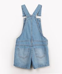 jardineira infantil jeans costas