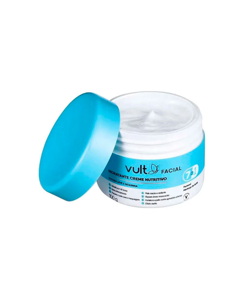 Hidratante Creme Facial Nutritivo Vult 7 em 1 100g Hidratante Creme Facial Nutritivo Vult 7 em 1 100g