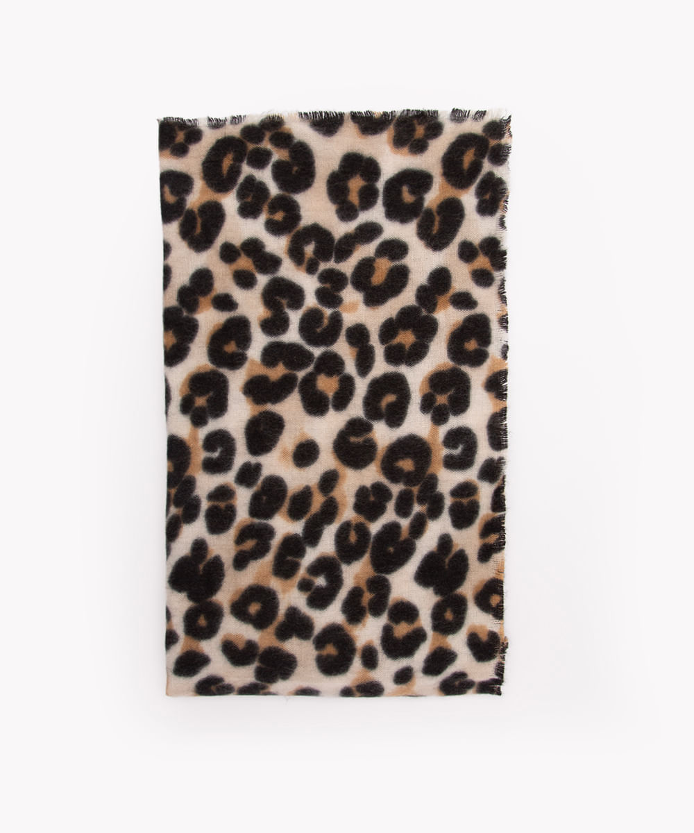 cachecol animal print multicor