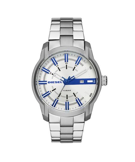 Relógio Diesel Masculino Basic Armbar Prata - DZ1852/0BN Menor preço em Relógio Diesel Masculino Basic Armbar Prata - DZ1852/0BN