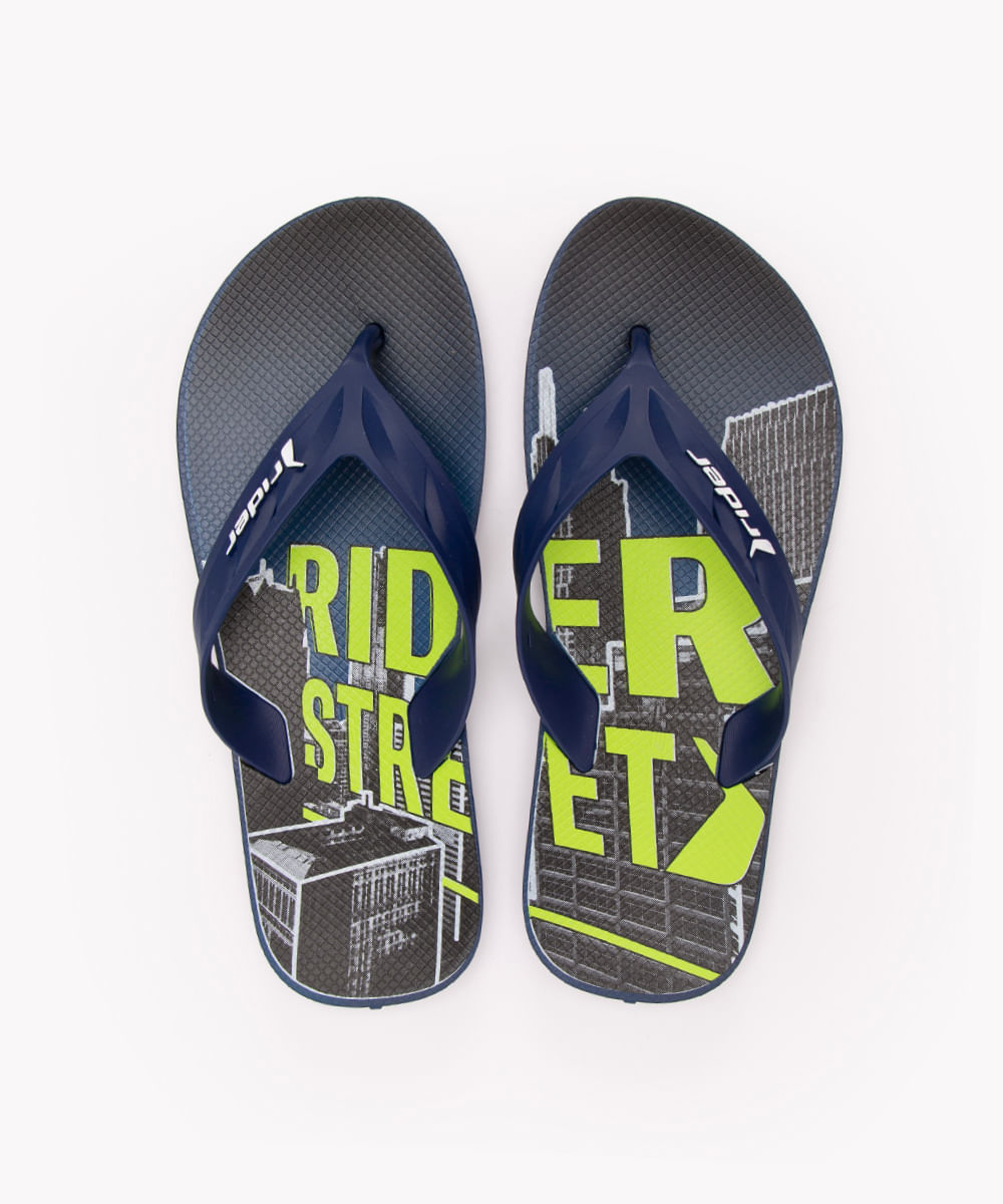 chinelo rider strrt city azul