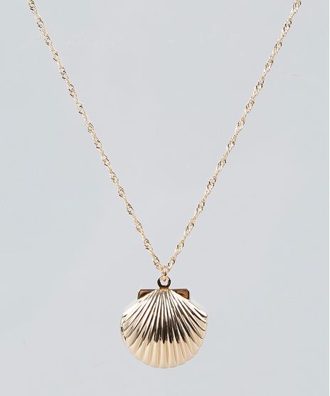 Colar-Feminino-com-Pingente-de-Concha-Relicario-Dourado-9261708-Dourado_1