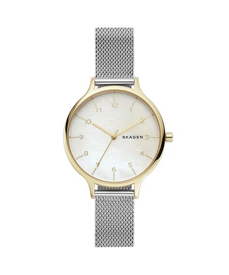 Relógio Skagen Feminino Anita Bicolor - SKW2702/1PN Menor preço em Relógio Skagen Feminino Anita Bicolor - SKW2702/1PN