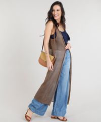 Colete-Feminino-em-Trico-Alongado-Marrom-9224490-Marrom_3