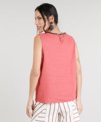 Regata-Feminina-em-Linho-com-Corrente-Decote-Redondo--Rosa-Escuro-8540712-Rosa_Escuro_2
