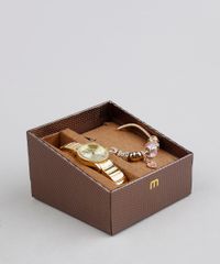 Kit-de-Relogio-Analogico-Mondaine-Feminino---Pulseira---53542LPMVDE1K--Dourado-9377309-Dourado_1