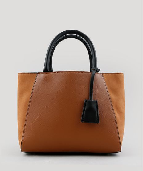 Bolsa-Feminina-Trapezio-com-Recortes-e-Alca-Transversal-Caramelo-9201281-Caramelo_1