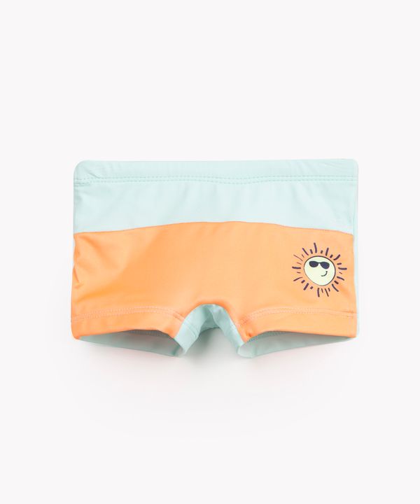 sunga infantil sol com recorte proteção uv verde 2