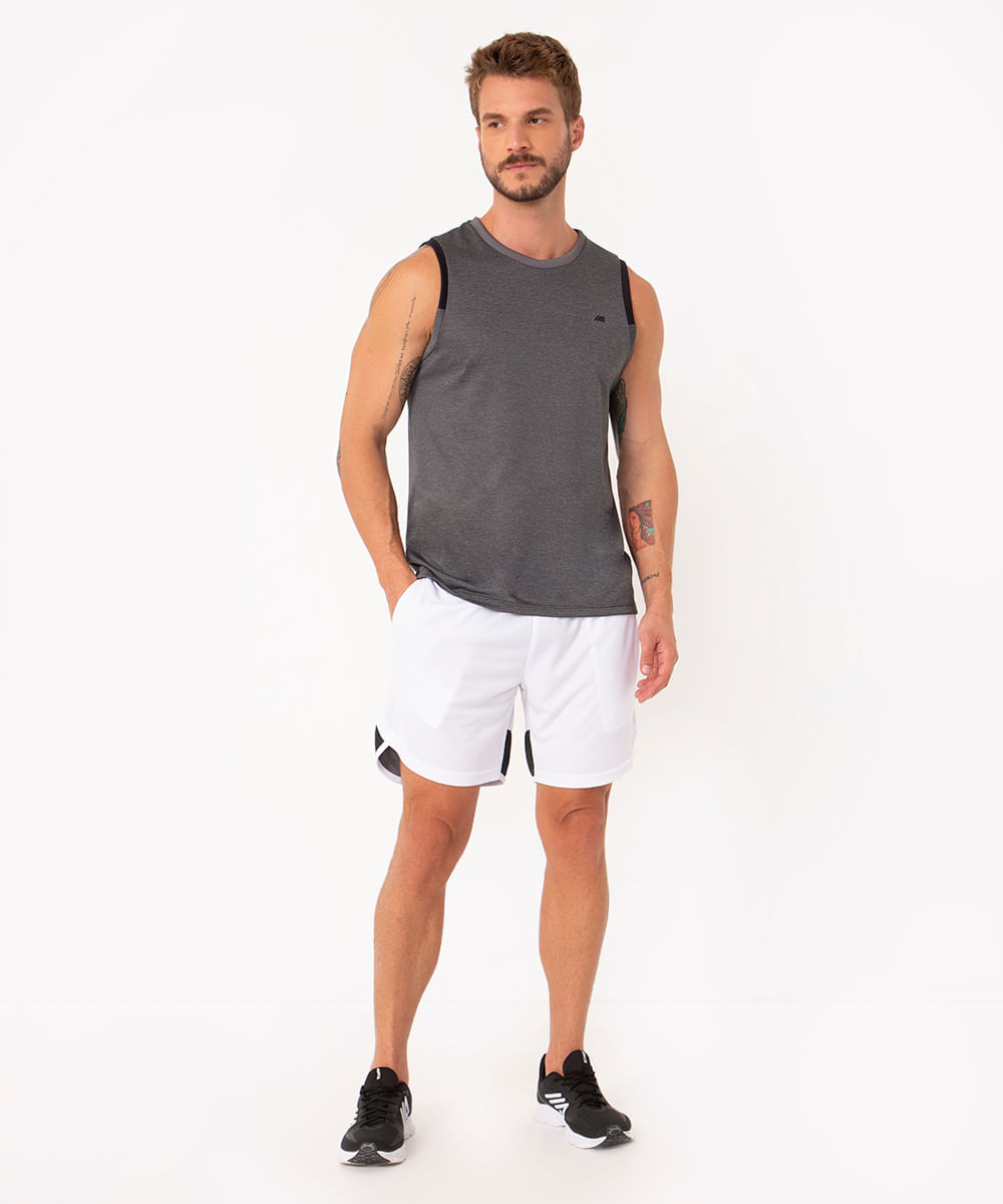 short recorte esportivo ace branco