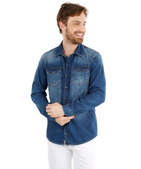 Camisa-Jeans-Azul-Medio-8216812-Azul_Medio_1 Camisa-Jeans-Azul-Medio-8216812-Azul_Medio_1