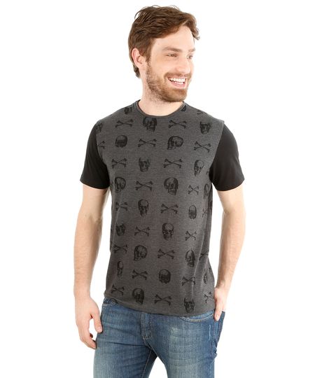 Camiseta-de-Caveiras-Preta-8173871-Preto_1 Camiseta-de-Caveiras-Preta-8173871-Preto_1