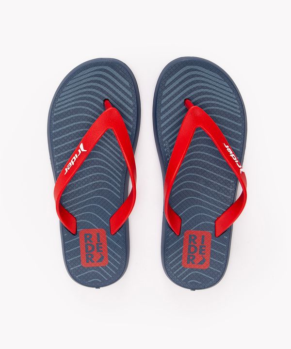 chinelo rider com listras azul 30
