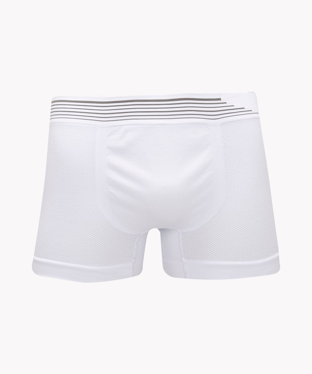 cueca boxer sem costura branca