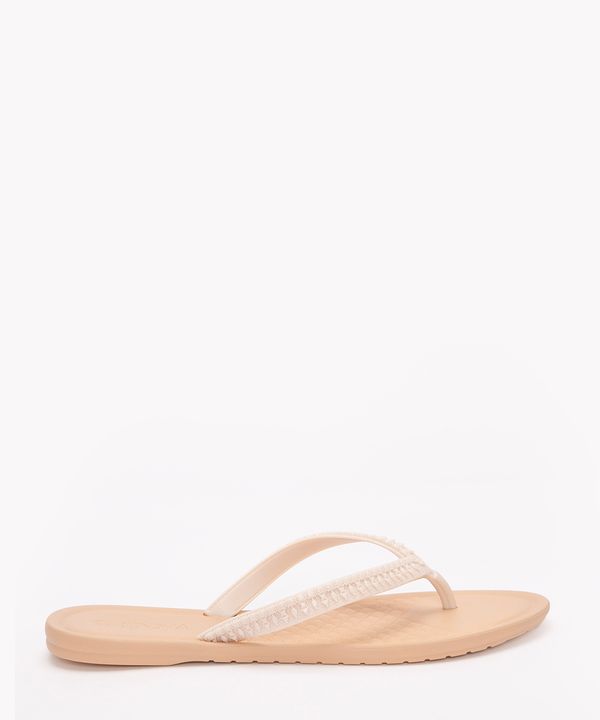 rasteira grendha trançada off white 35