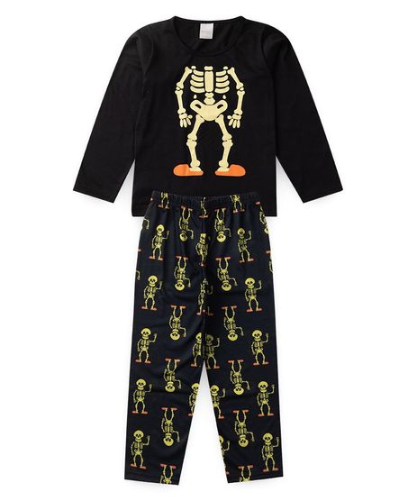 Pijama Infantil Masculino Prancha Surf Marrom