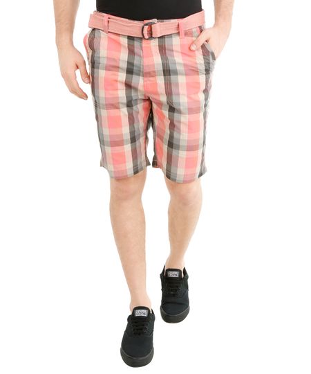 Bermuda-Slim-Xadrez-com-Cinto-Coral-8020596-Coral_1 Bermuda-Slim-Xadrez-com-Cinto-Coral-8020596-Coral_1