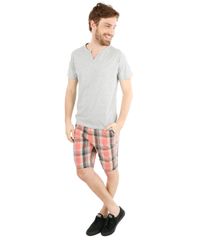 Bermuda-Slim-Xadrez-com-Cinto-Coral-8020596-Coral_3