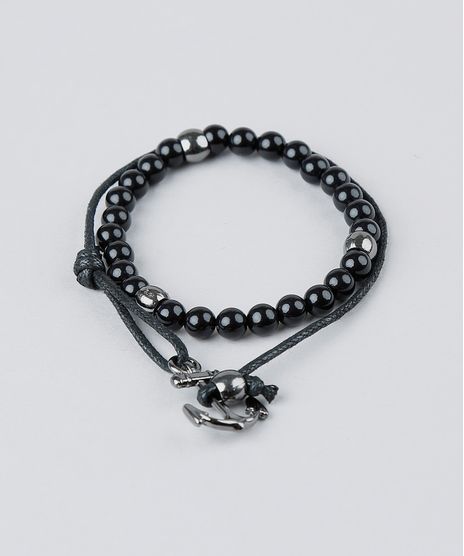Kit-de-2-Pulseiras-Masculinas-Preto-9391947-Preto_1