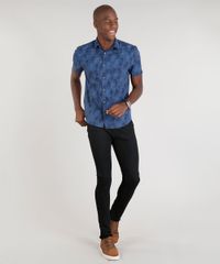 Camisa-Masculina-Slim-Estampada-de-Coqueiros-Manga-Curta-Azul-Marinho-9253991-Azul_Marinho_3