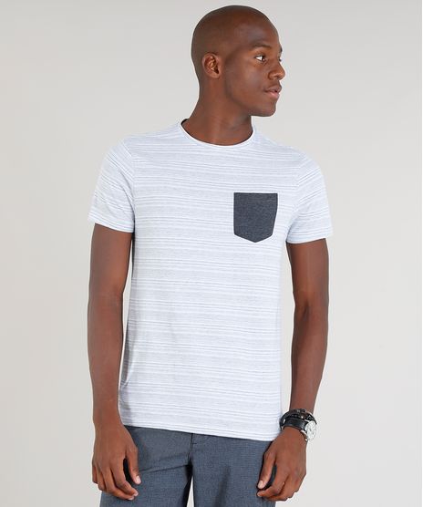 Camiseta-Masculina-com-Bolso-Contrastante-Manga-Curta-Gola-Careca-Cinza-9310977-Cinza_1