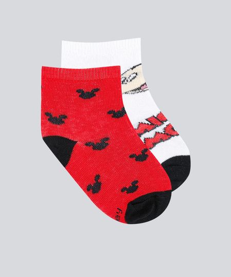 Kit-de-2-Meias-Infantis-Cano-Medio-Mickey-Multicor-9339581-Multicor_1 Kit-de-2-Meias-Infantis-Cano-Medio-Mickey-Multicor-9339581-Multicor_1