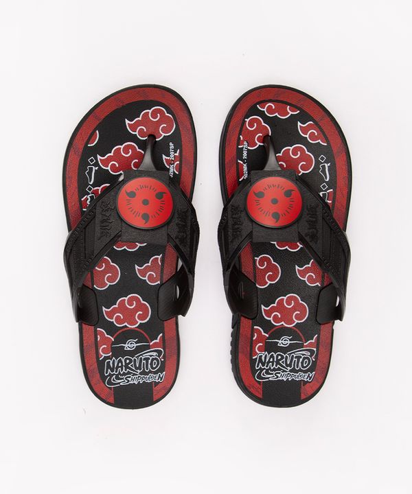 chinelo de dedo naruto preto 31-32
