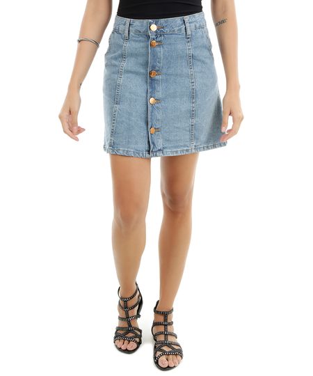 Saia-Jeans-Evase-Azul-Claro-8258147-Azul_Claro_1 Saia-Jeans-Evase-Azul-Claro-8258147-Azul_Claro_1