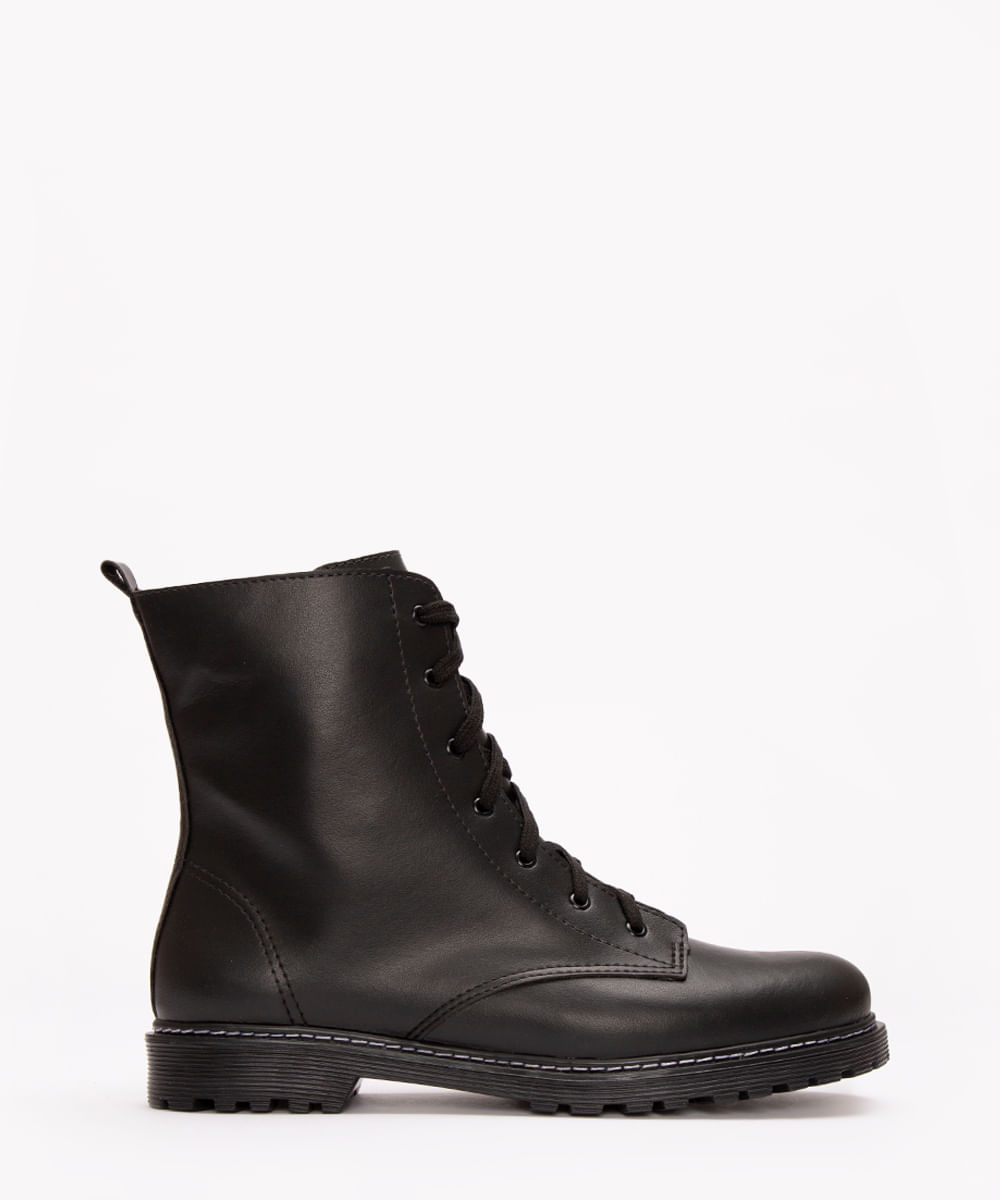 bota coturno salto baixo oneself preto