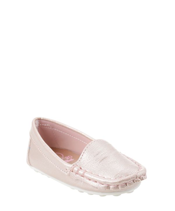 Mocassim Metalizado Rosa Claro 23