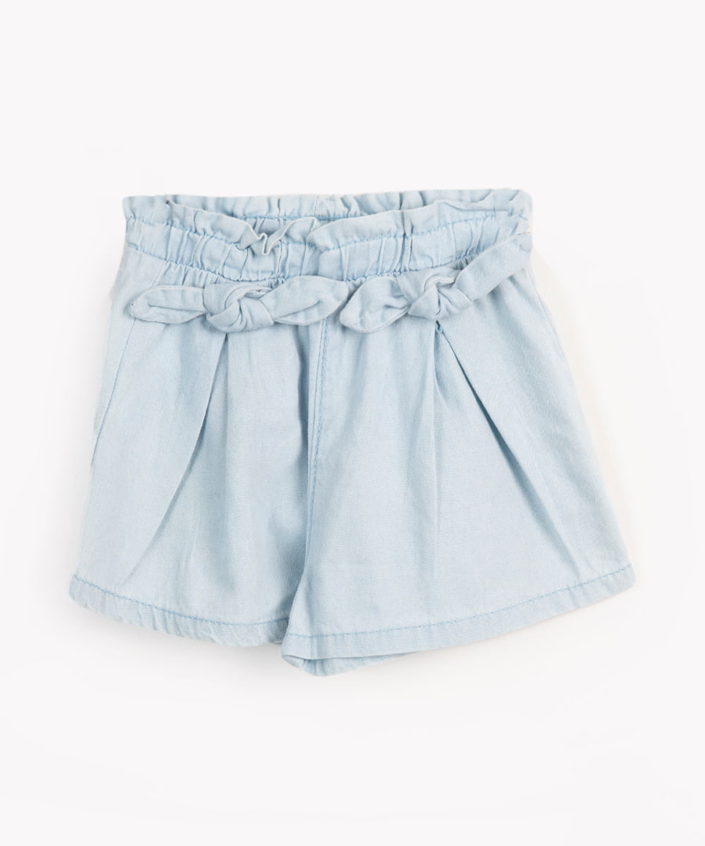 short jeans infantil clochard azul