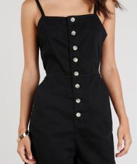 Macaquinho-de-Sarja-Feminino-com-Botoes-Alcas-Finas-Preto-9337581-Preto_4