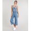 Macacao-Jeans-Feminino-Pantacourt-com-Bolsos-Azul-Claro-9337574-Azul_Claro_1