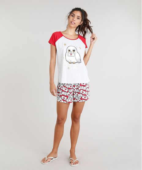 Pijama-Feminino-Harry-Potter-Manga-Curta-Vermelho-9296698-Vermelho_1