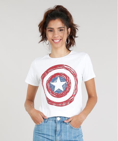 Blusa-Feminina-Capitao-America-Manga-Curta-Decote-Redondo-Off-White-9328865-Off_White_1