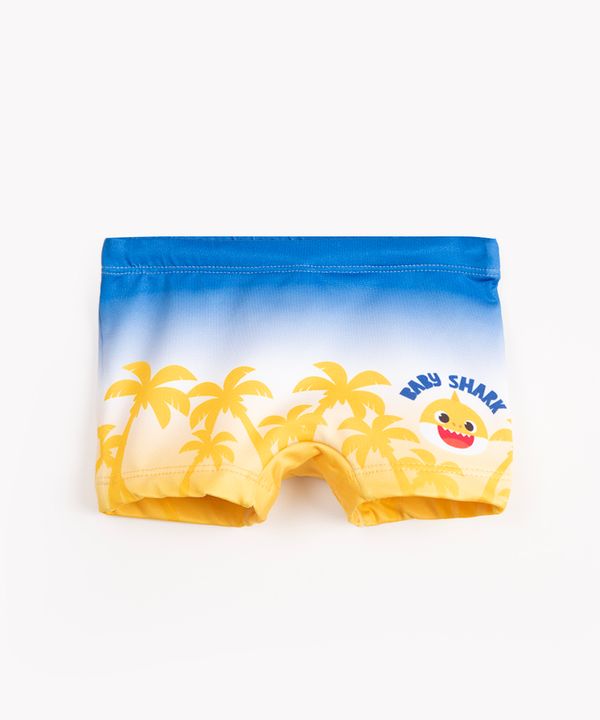 sunga infantil baby shark com proteção uv multicor 2