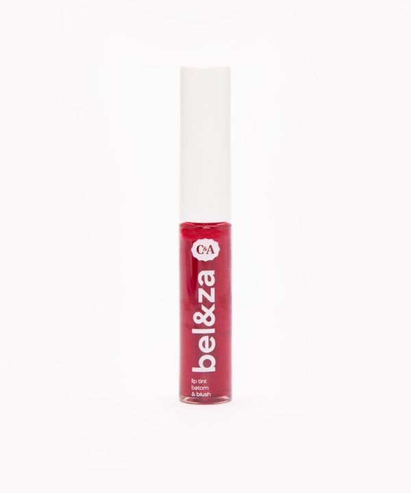 lip tint batom e blush glam beleza cea vermelho Único