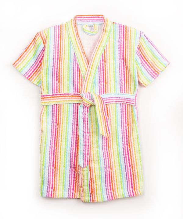 roupão infantil listrado multicor M