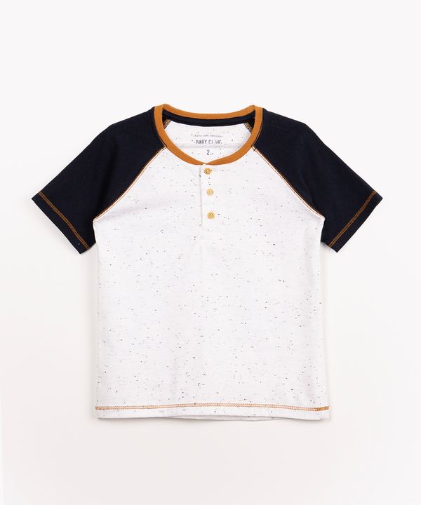 camiseta infantil de algodão botonê manga curta off white 4