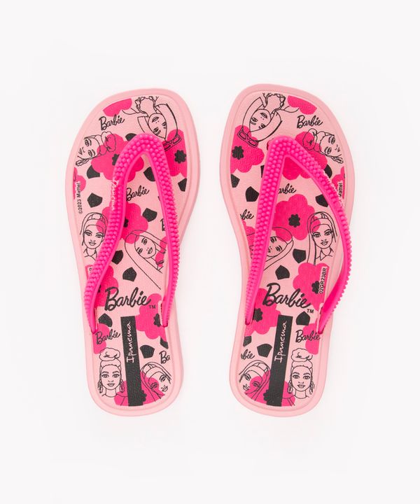 chinelo infantil barbie ipanema rosa claro 31-32