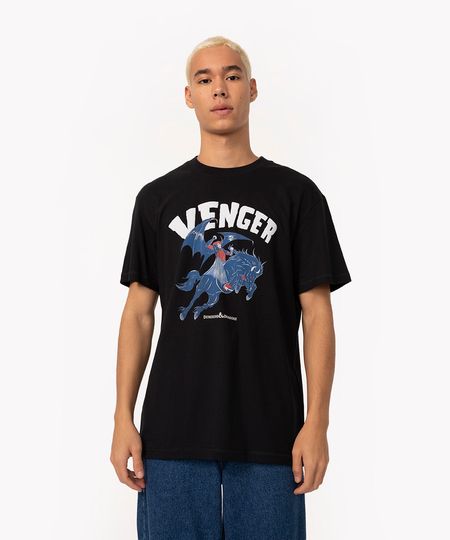 camiseta de algodão manga curta caverna do dragão preto PP camiseta de algodão manga curta caverna do dragão preto PP