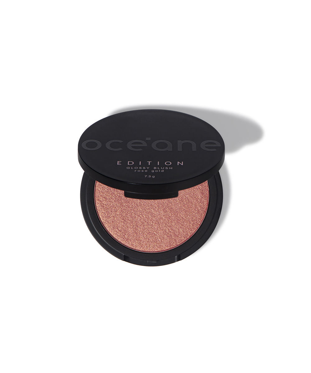 blush glossy rose gold único