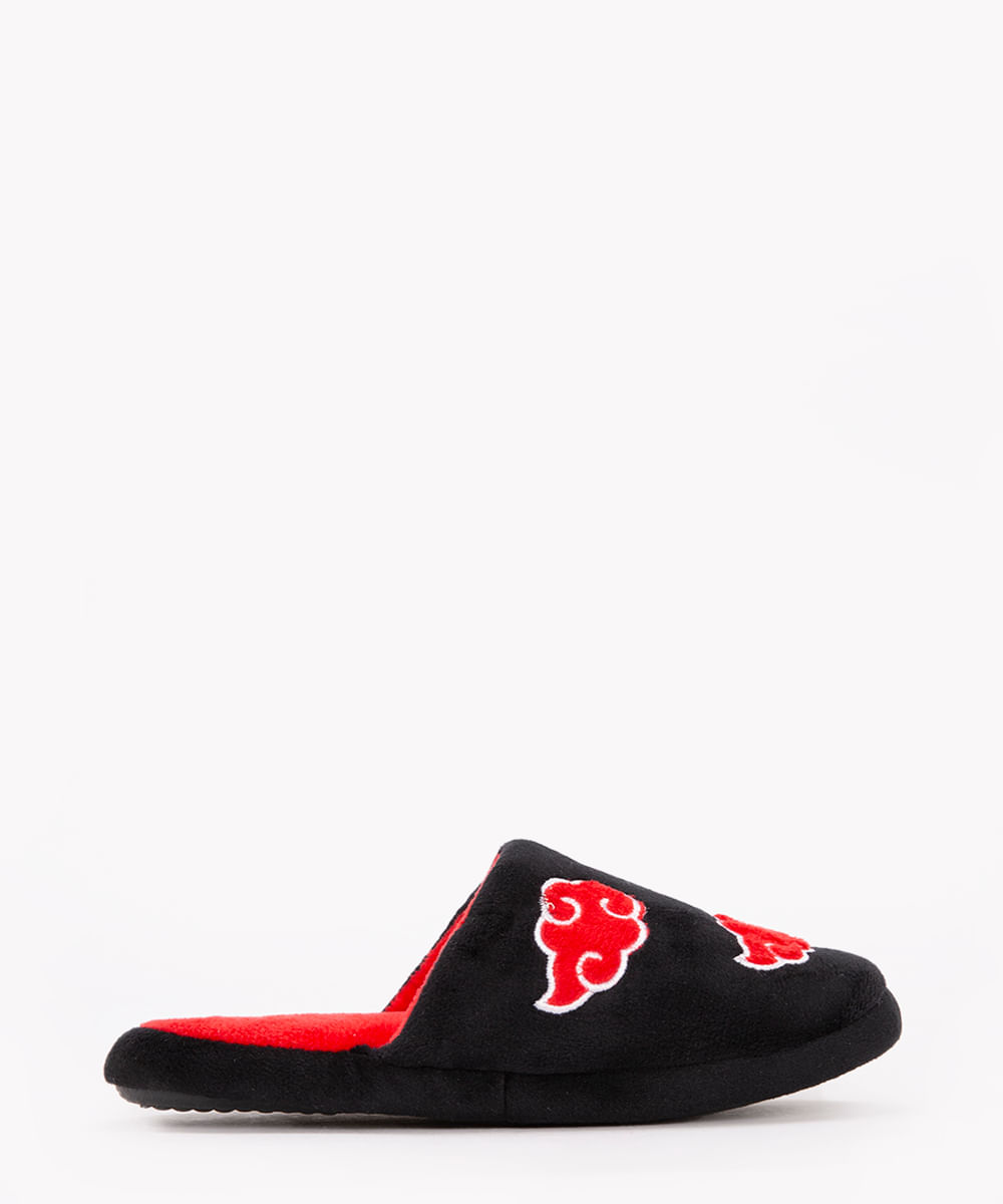 pantufa de pelúcia infantil naruto preto