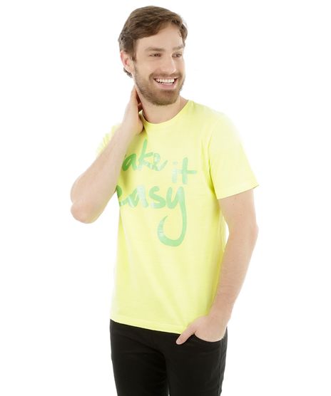 Camiseta--Take-it-Easy--Amarelo-Claro-8215070-Amarelo_Claro_1