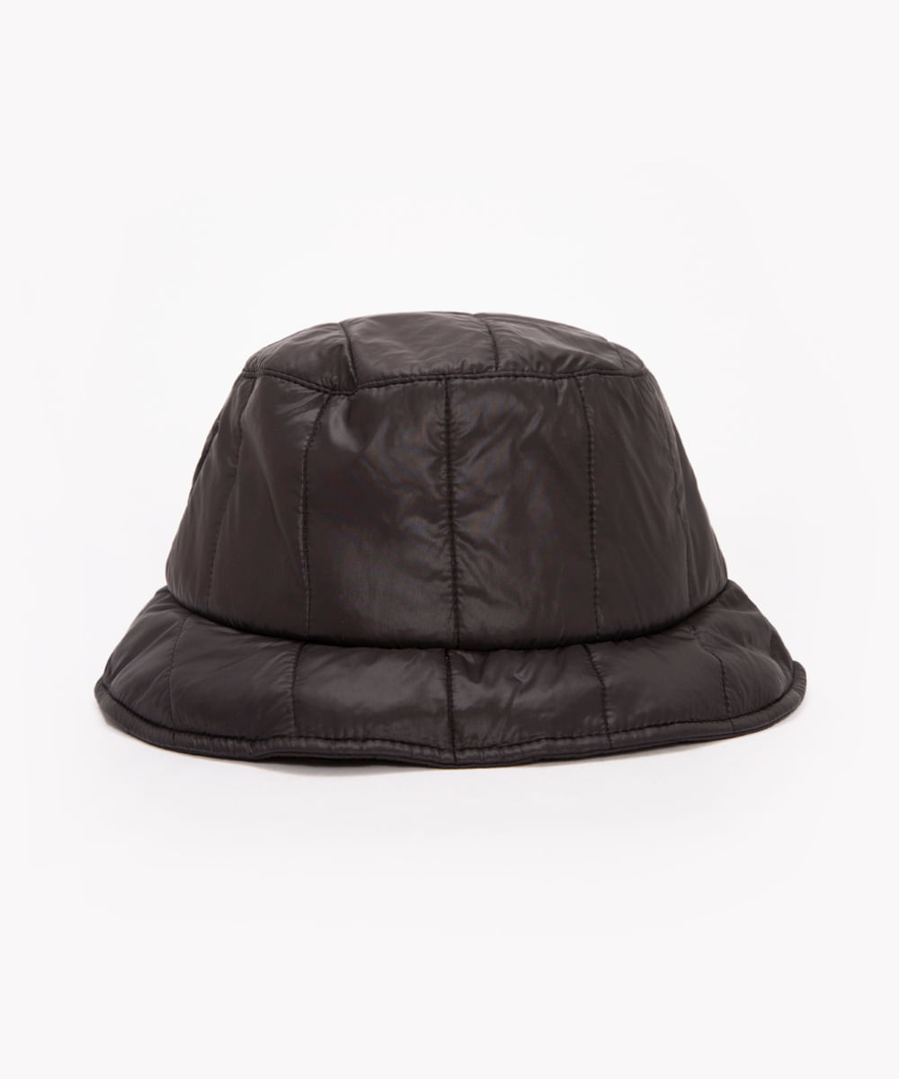 chapéu bucket matelassê preto