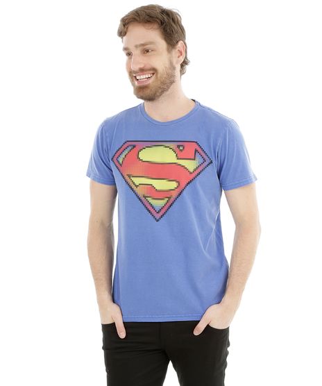 Camiseta-Super-Homem-Pixelado-Azul-8216940-Azul_1